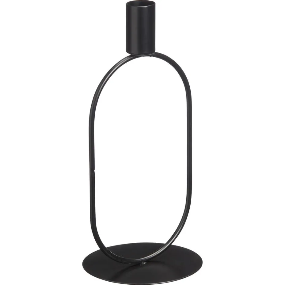 Kandelaar Obi Ovaal Zwart